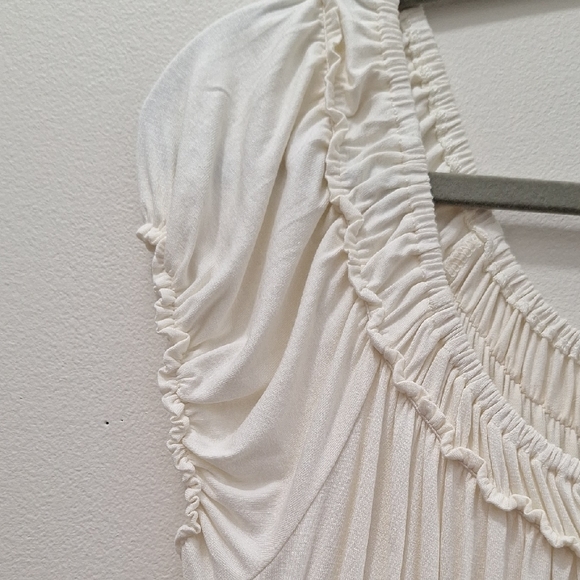 Max Studio Cream Ruched Blouse - Picture 6 of 6